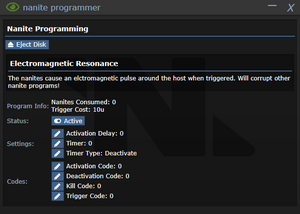 Nanite programmer menu.png